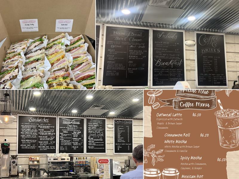 House of Bread Menu