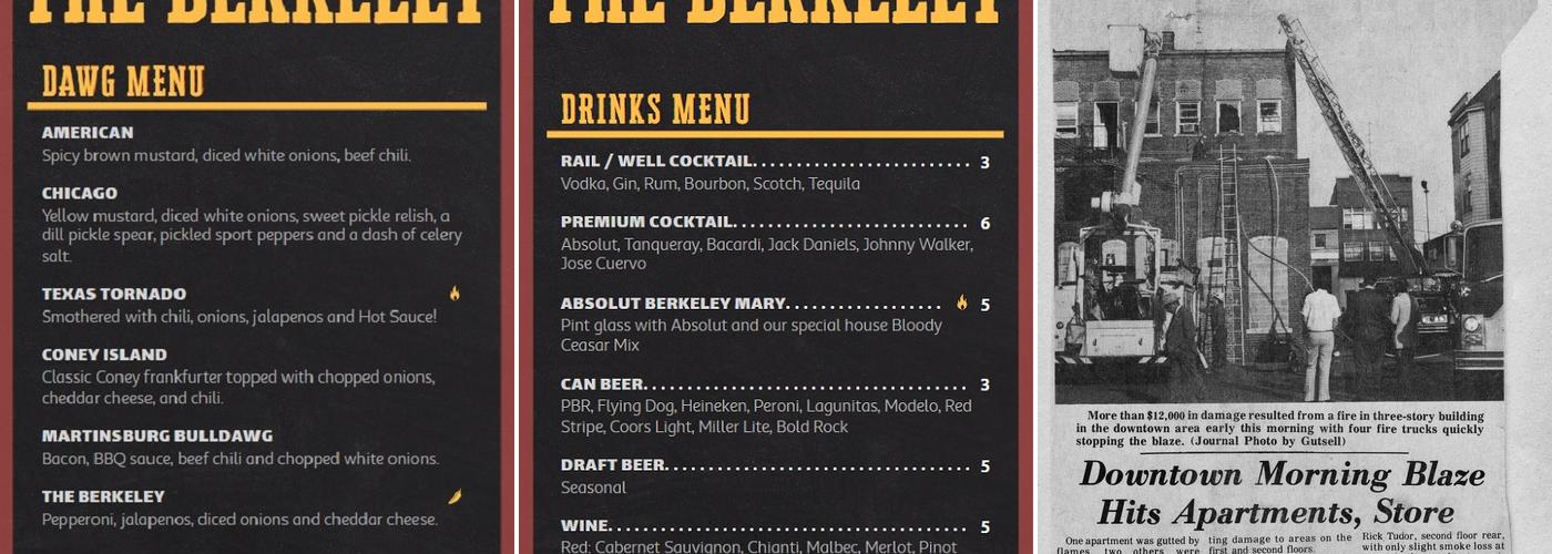 The Berkeley Menu