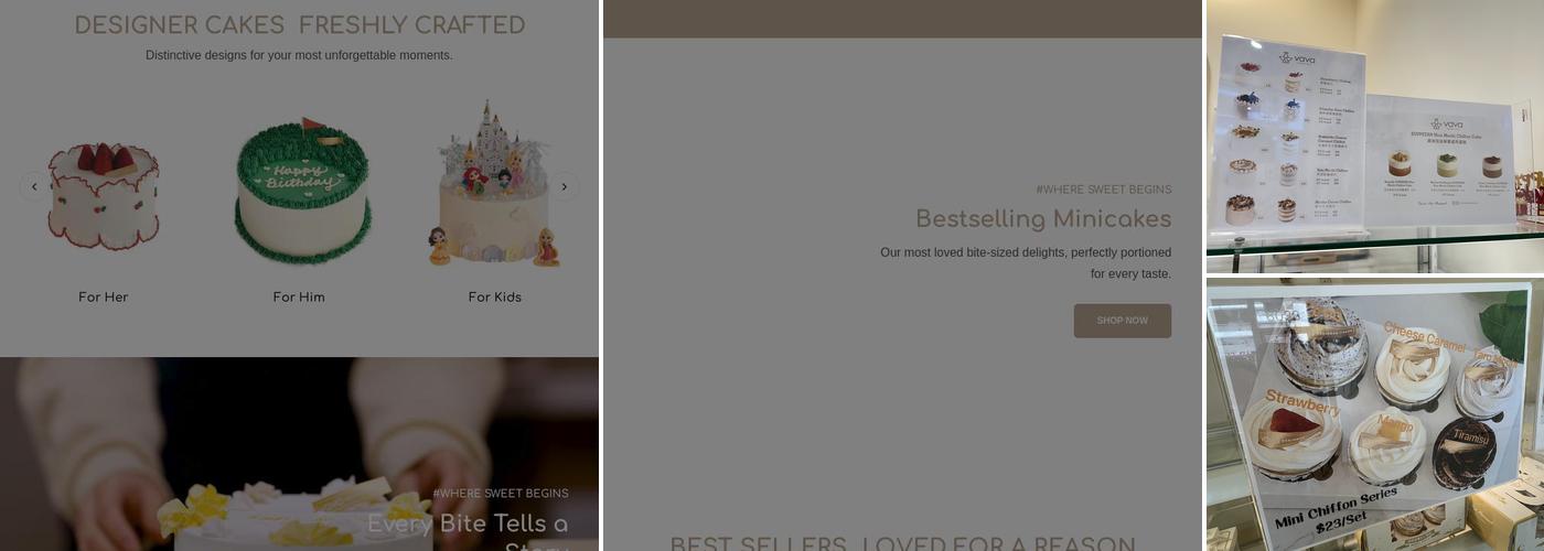 Vava Designer Cakes North York Menu