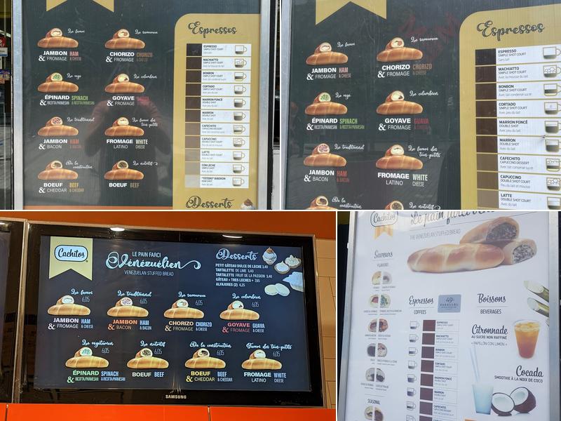 Cachitos Menu