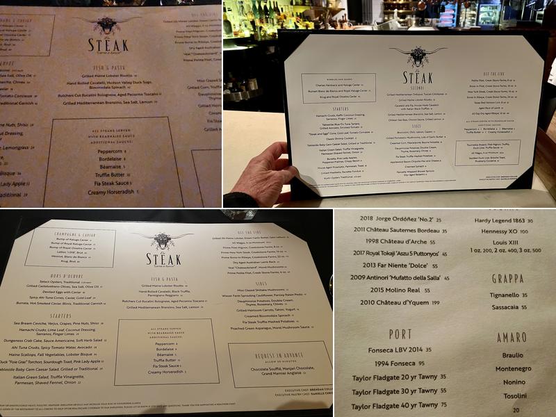 Fia Steak Menu
