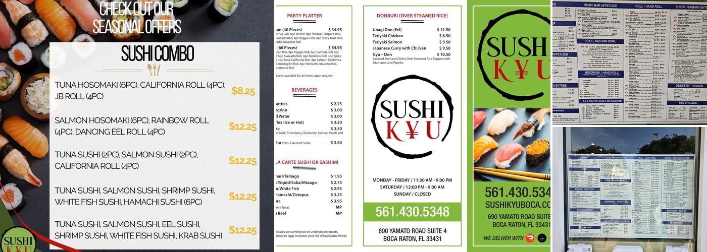 Sushi Kyu Menu