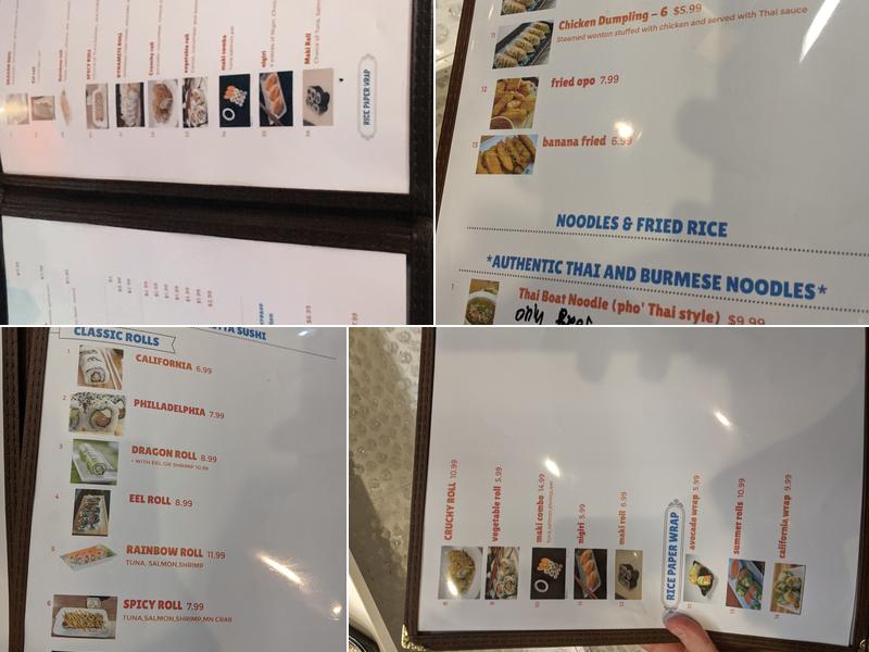 Htaw Metta Menu