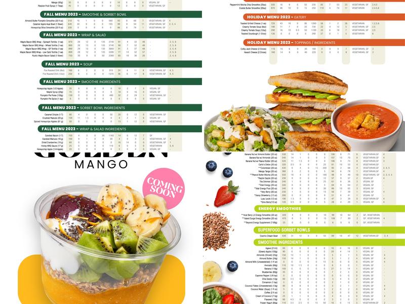Beyond Juicery + Eatery Menu