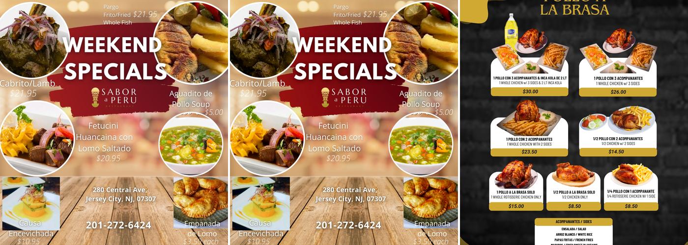 Sabor A Peru Menu