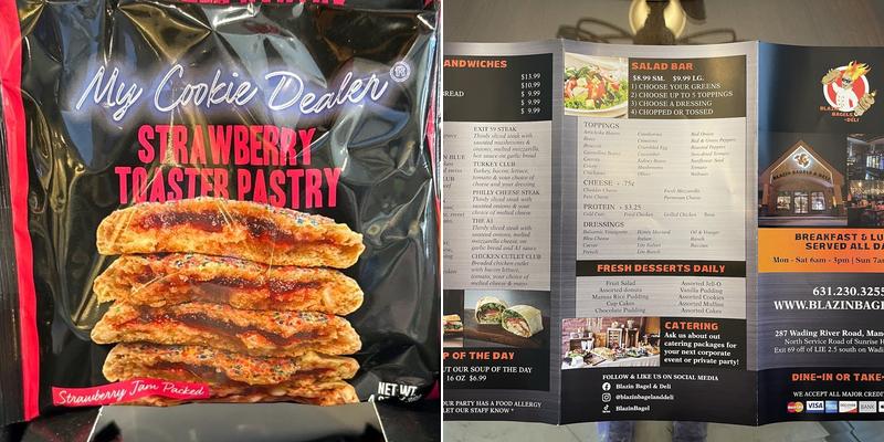 Blazin Bagel and Deli Inc Menu