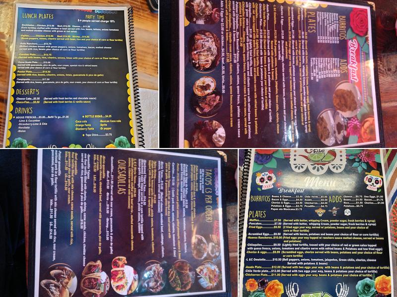 Limon con Chile Menu