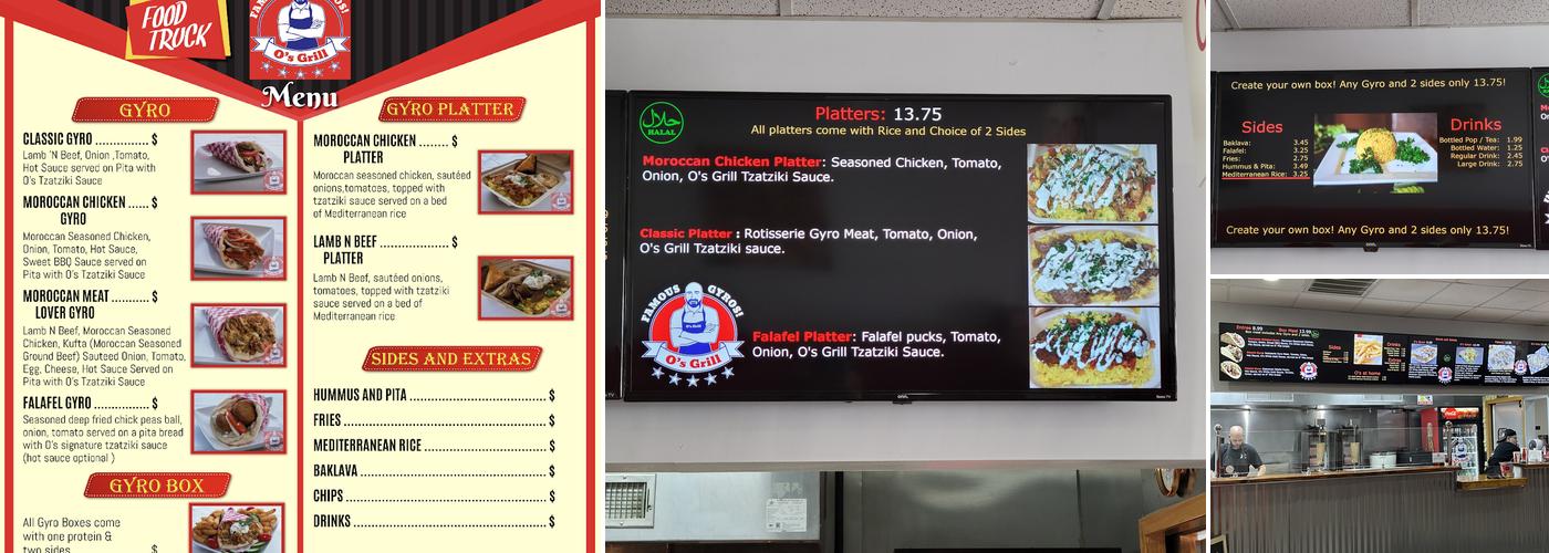 O's Grill Menu