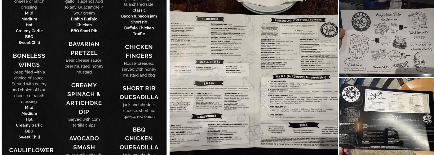 Burgerology Farmingdale Menu