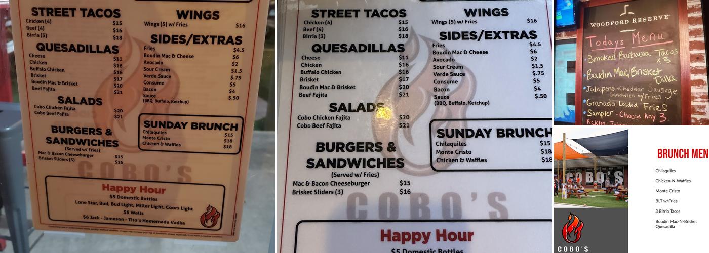 Cobos Menu