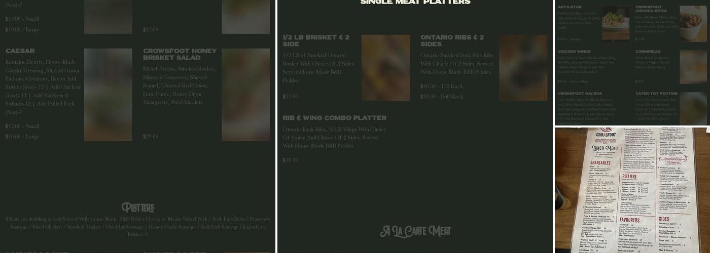 Crowsfoot Restaurant Menu