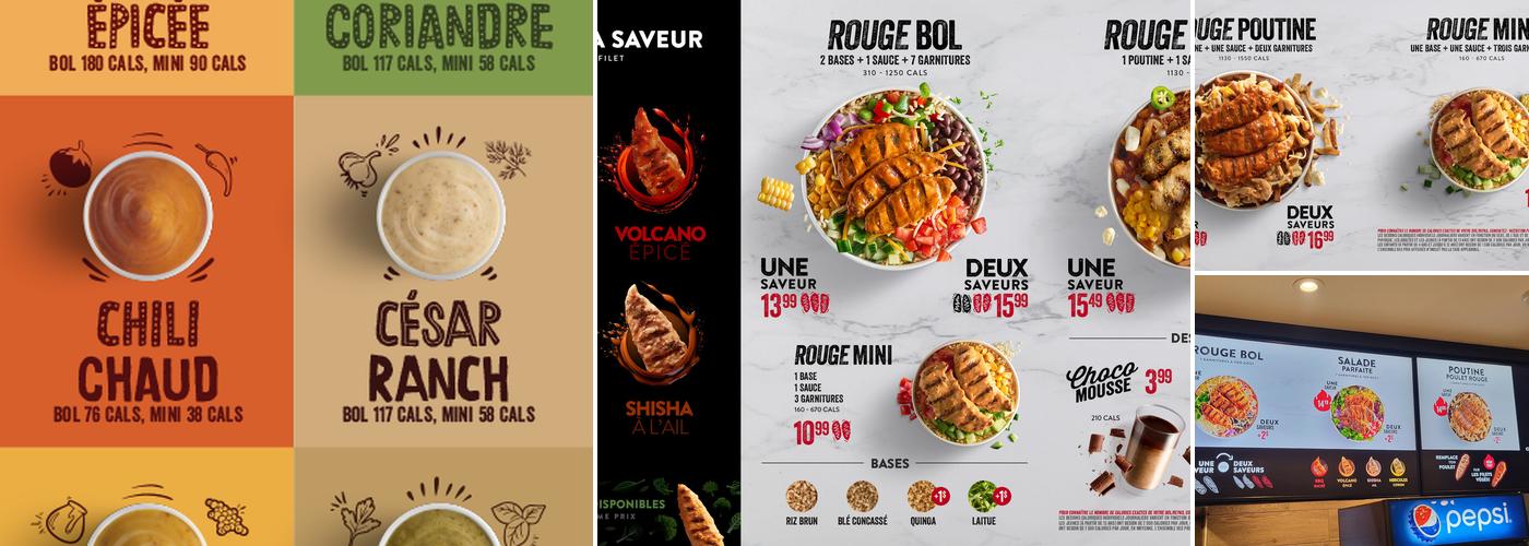 Restaurant Poulet Rouge Complexe Desjardins Menu