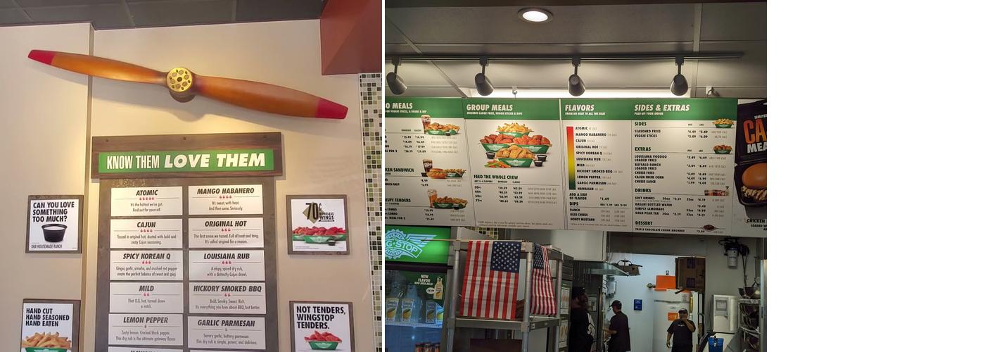 Wingstop Menu