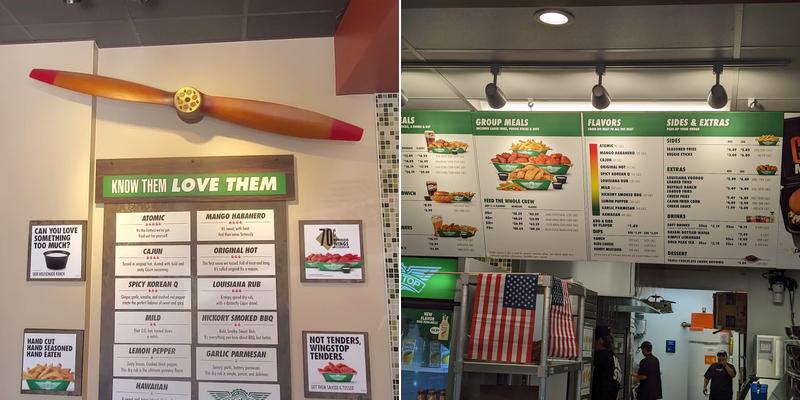 Wingstop Menu