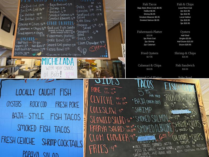 El Pizmo Fish Company Menu
