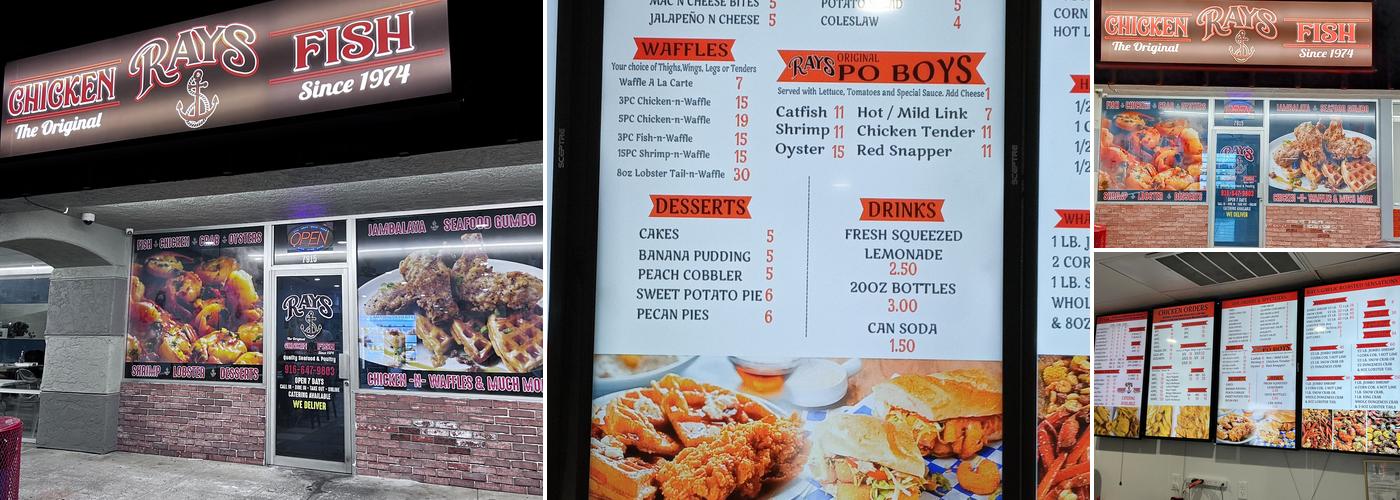 Ray's Chicken and Fish Menu