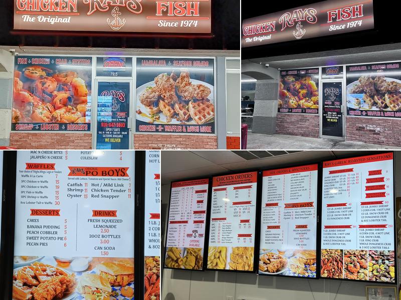 Ray's Chicken and Fish Menu