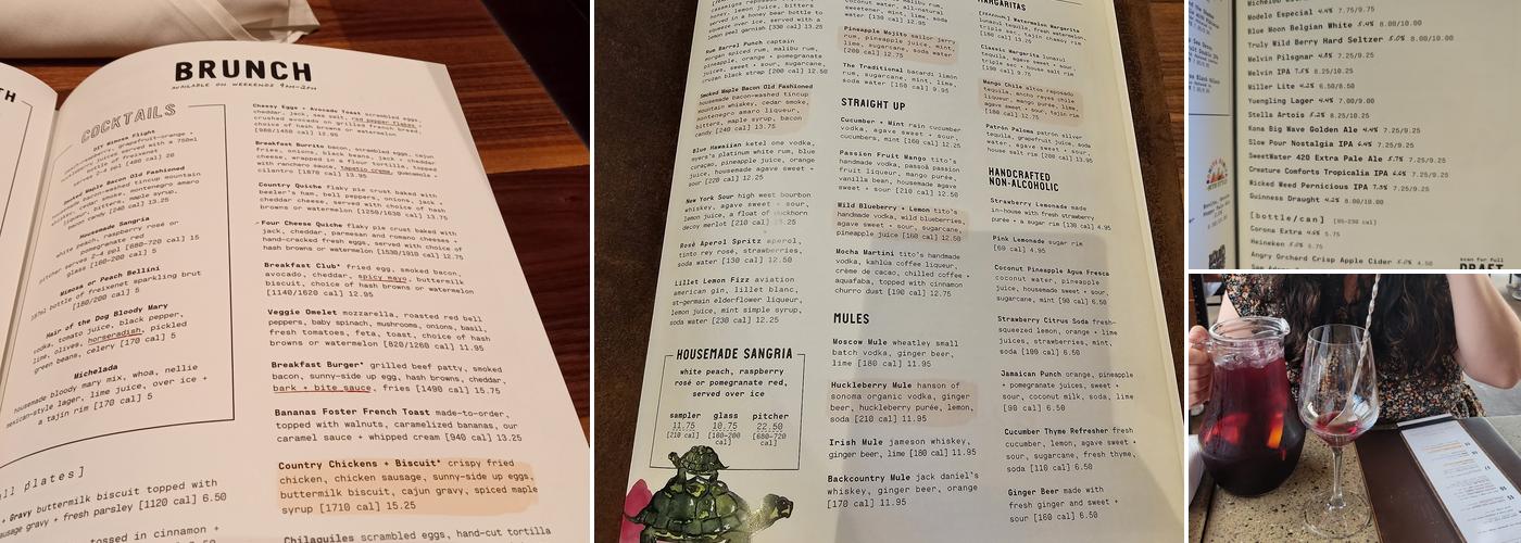 Lazy Dog Restaurant & Bar Menu