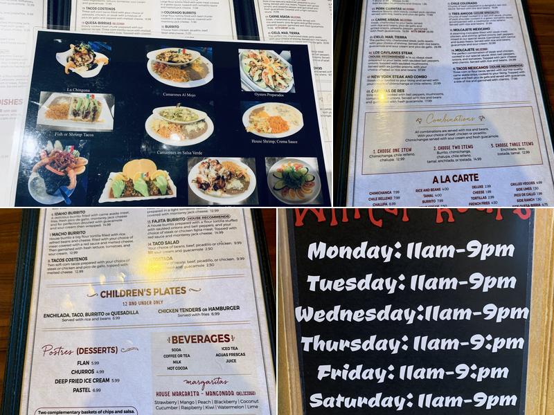 Los Gavilanes Mexican Grill Menu