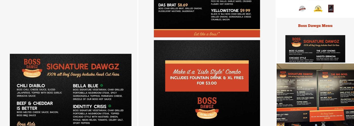 Boss Dawgz Menu