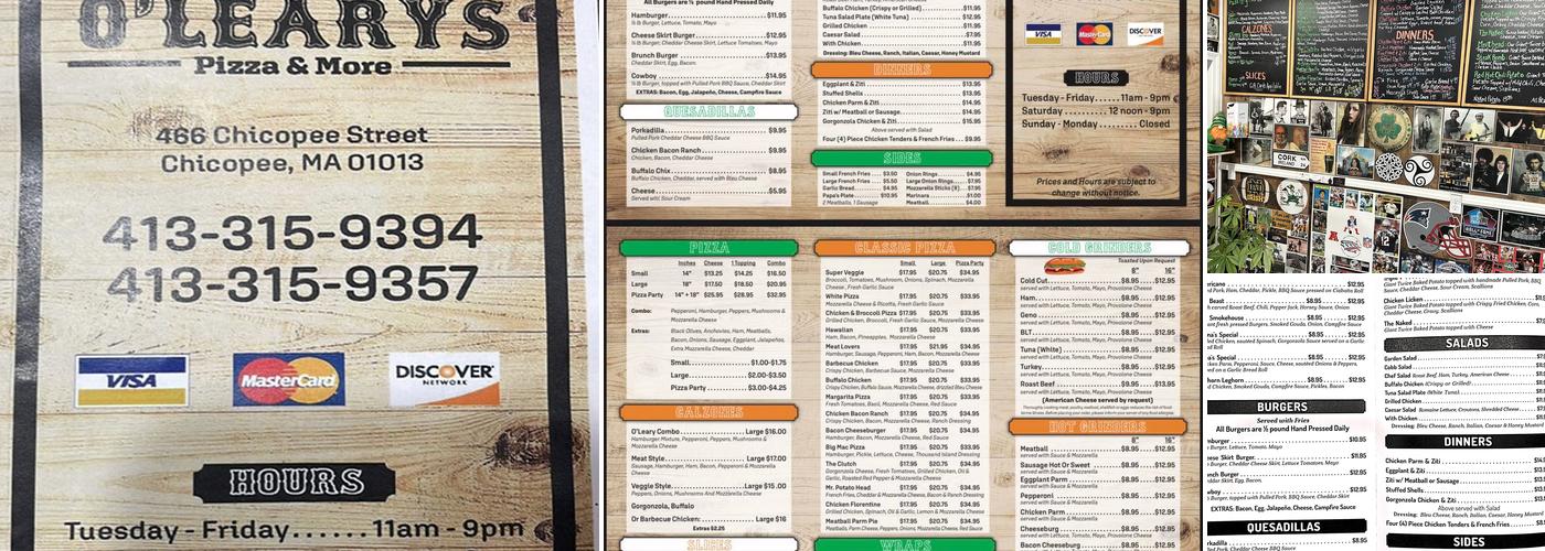 O’Leary's Menu