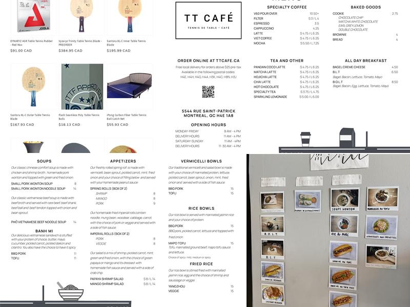 TT Café Menu