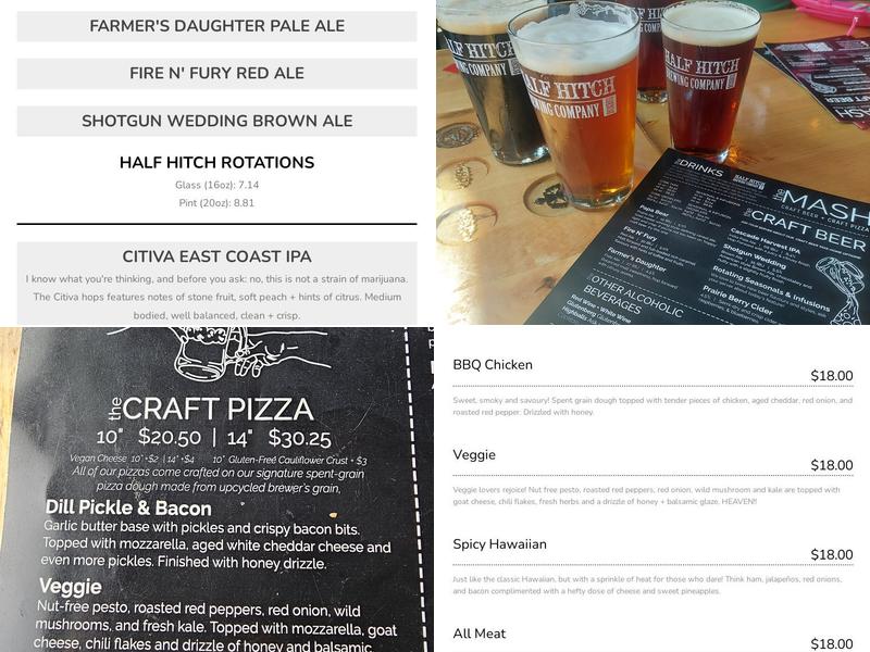 The Mash | St. Albert Menu