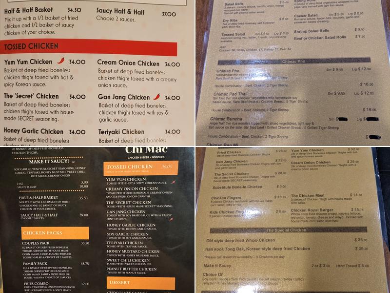 Chi'Mac Menu
