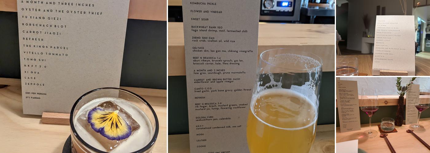 The Pine Menu