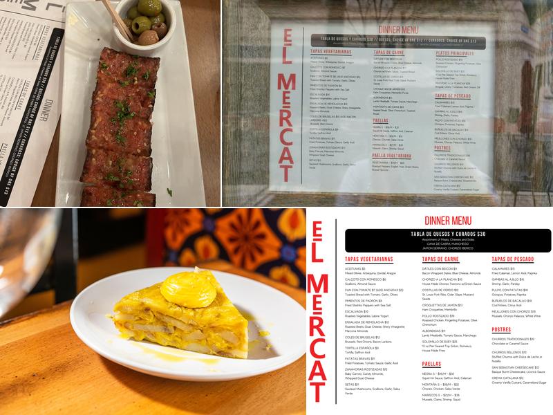 El Mercat Bar de Tapas Menu
