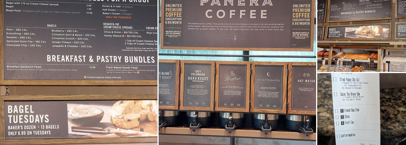 Panera Bread Menu