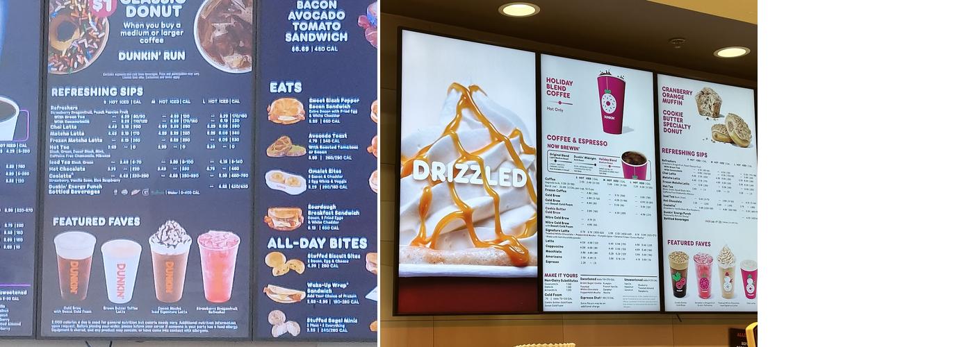 Dunkin' Menu