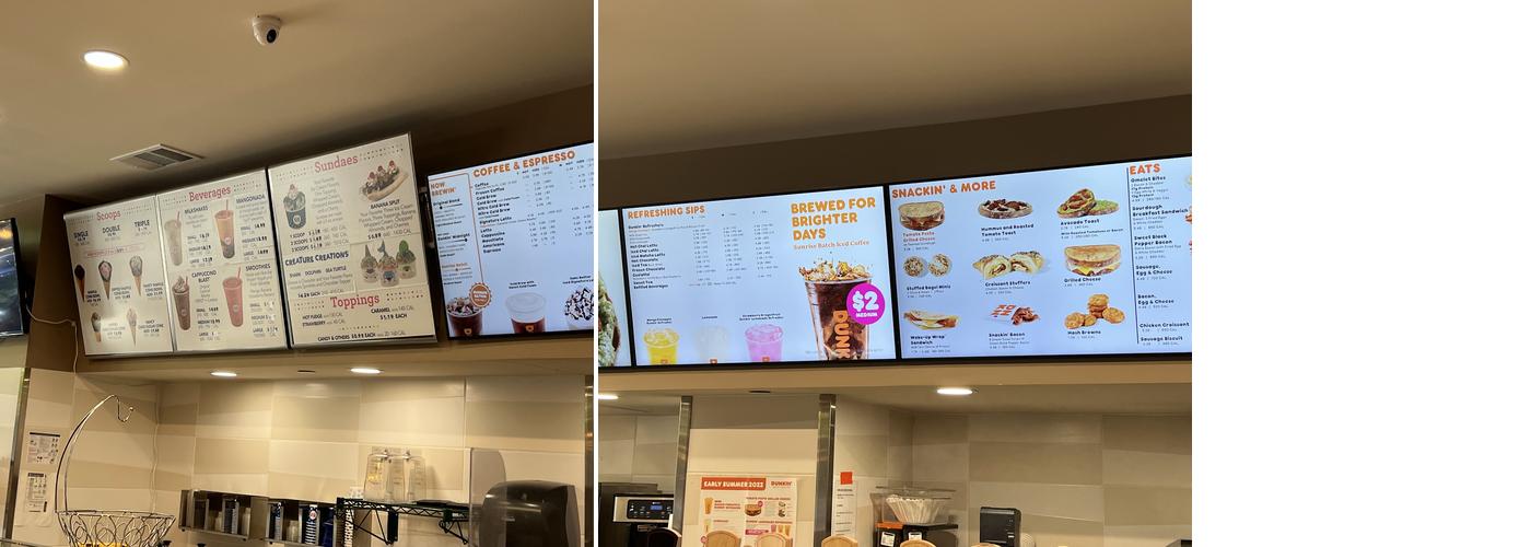 Dunkin' Menu