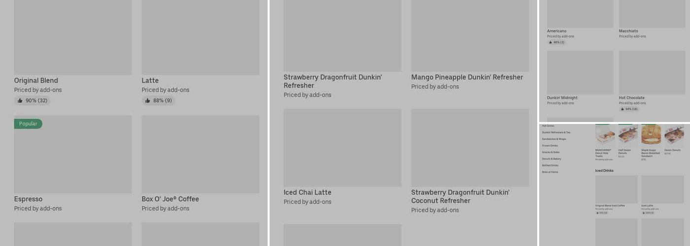 Dunkin' Menu