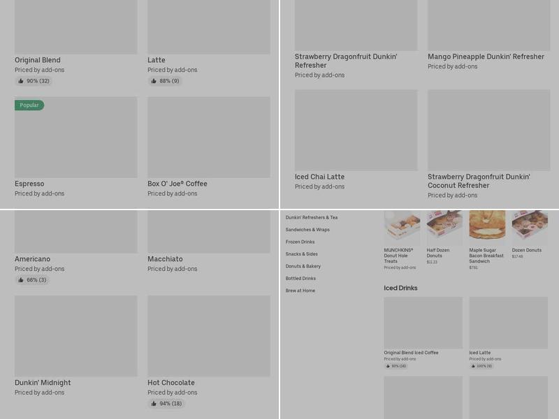 Dunkin' Menu