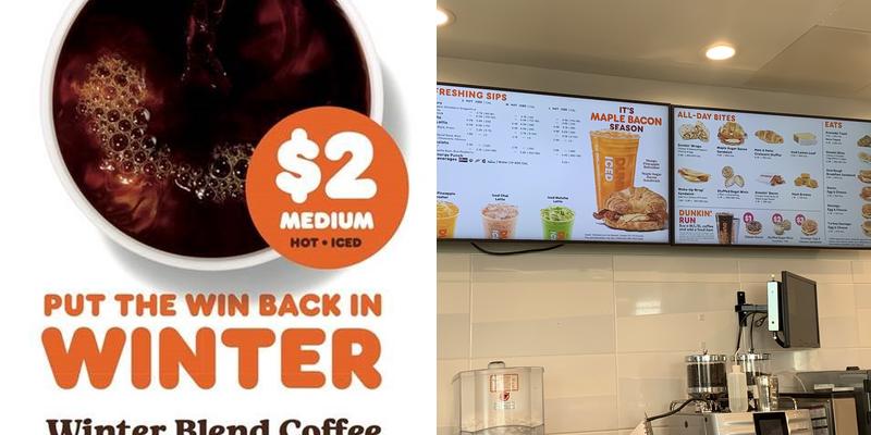 Dunkin' Menu