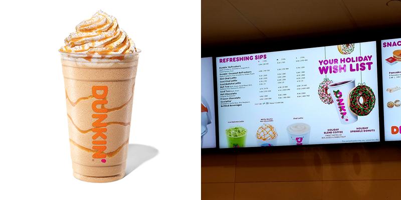 Dunkin' Menu