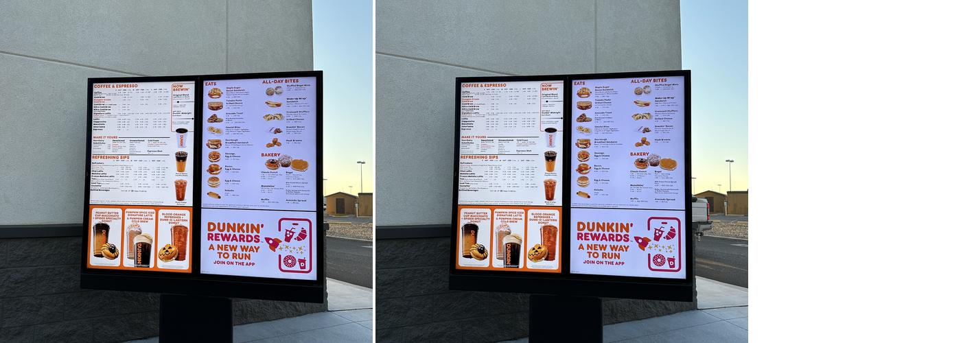 Dunkin' Menu