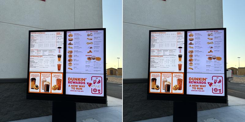 Dunkin' Menu