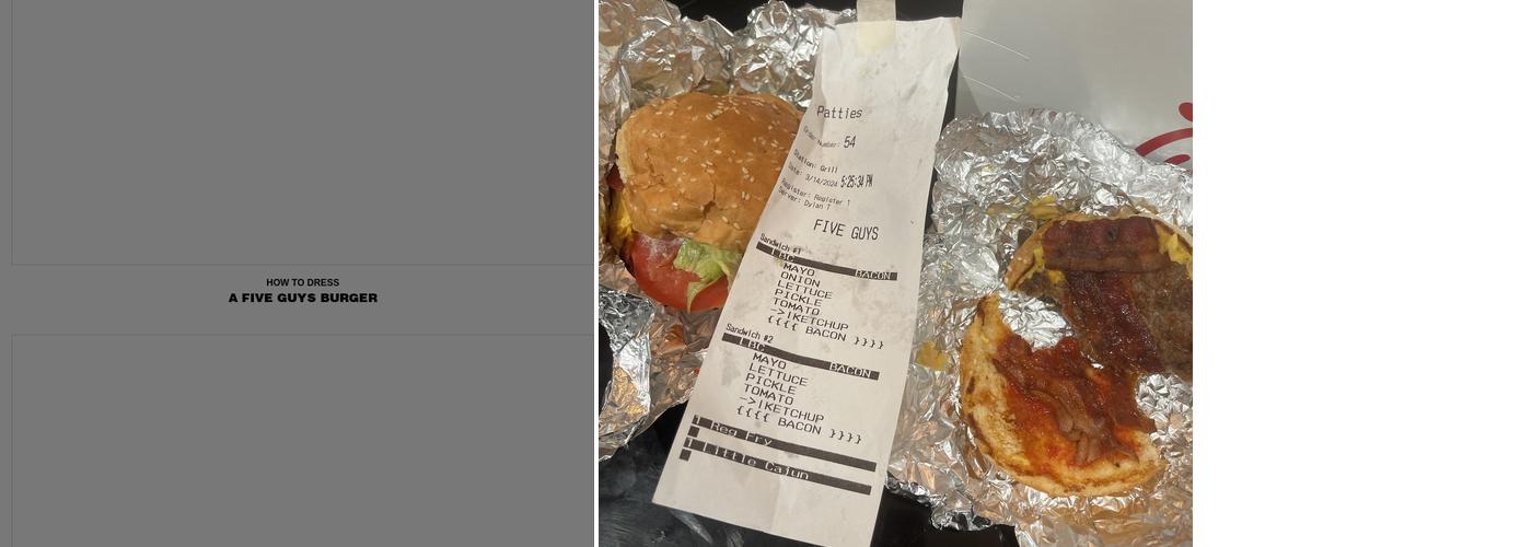 Five Guys Menu