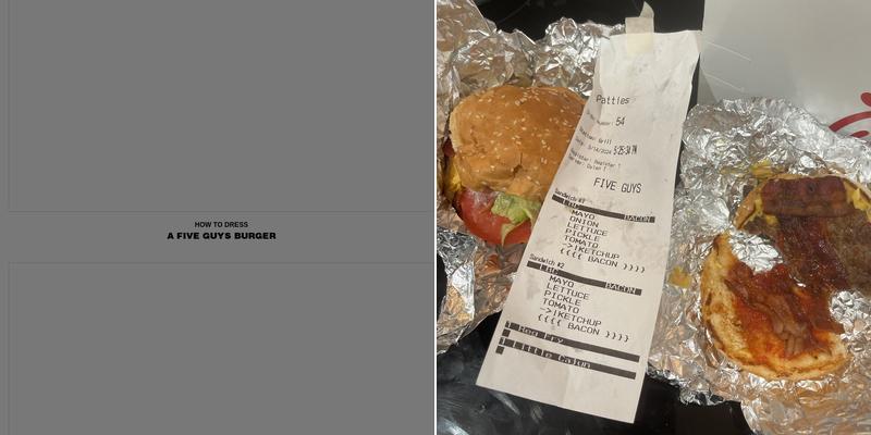 Five Guys Menu