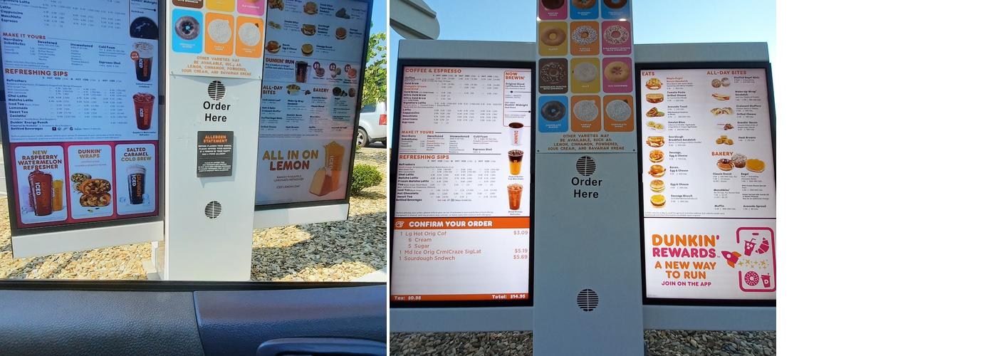 Dunkin' Menu