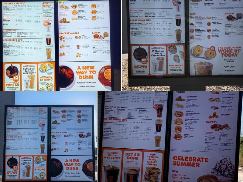 Dunkin' Menu