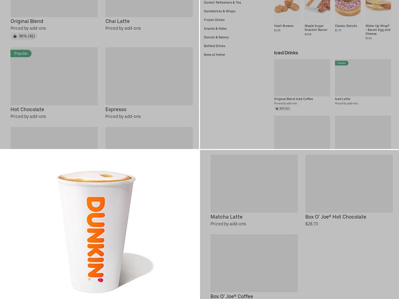 Dunkin' Menu
