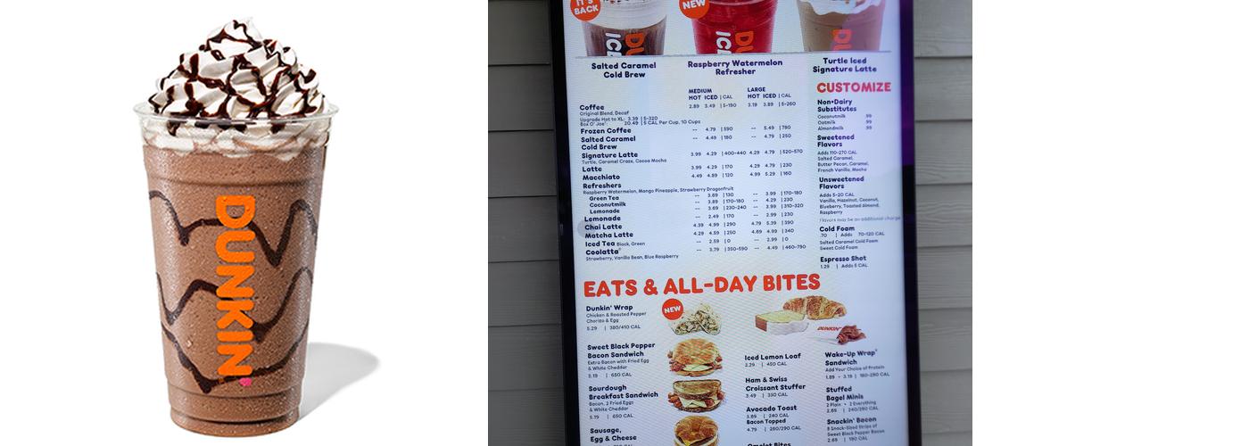 Dunkin' Menu