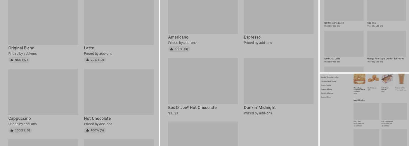 Dunkin' Menu