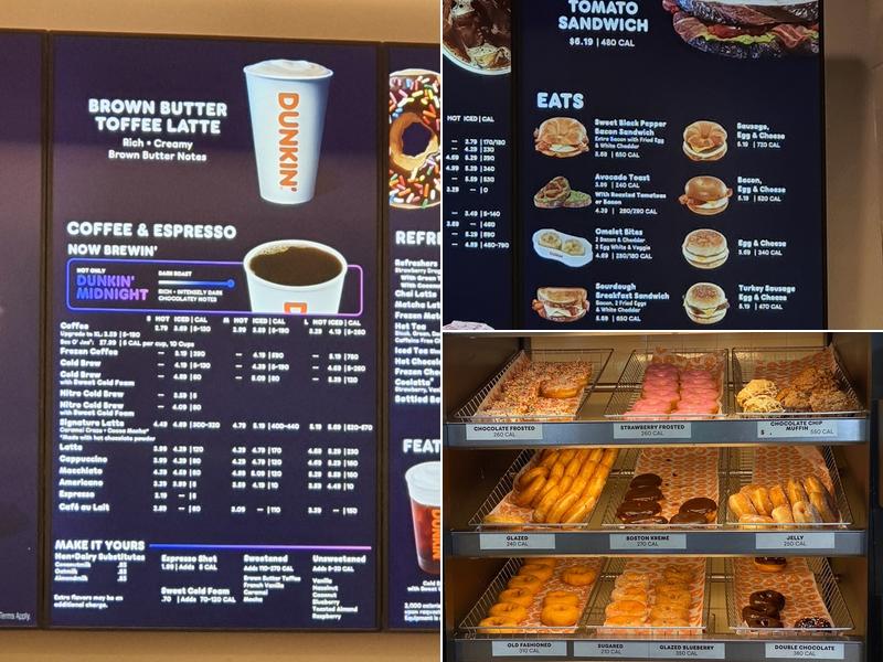 Dunkin' Menu