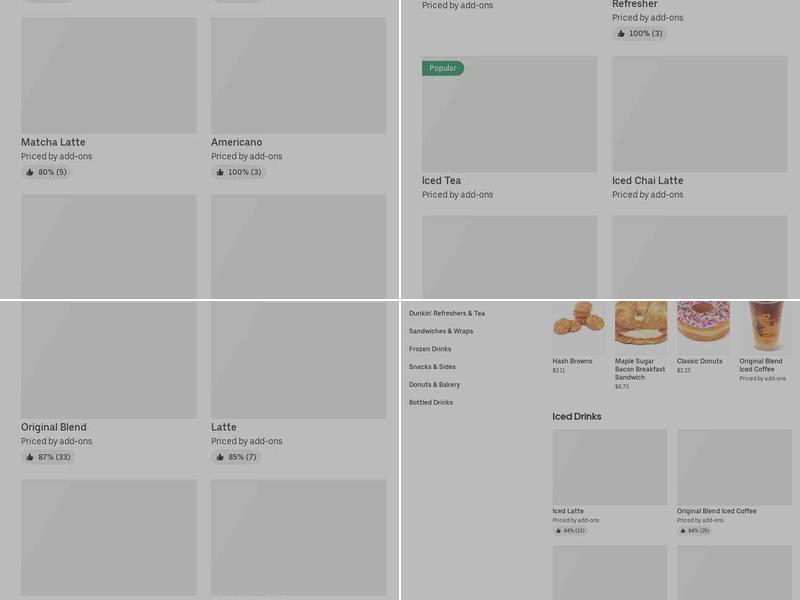 Dunkin' Menu