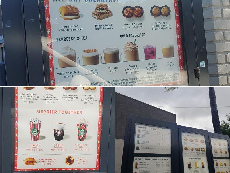 Starbucks Menu