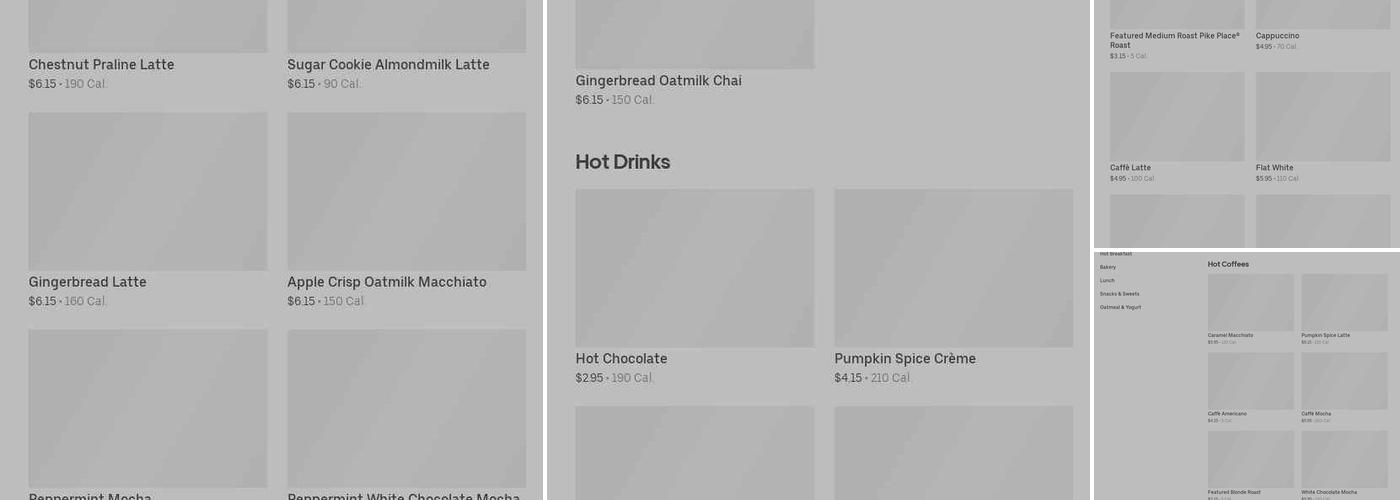 Starbucks Menu